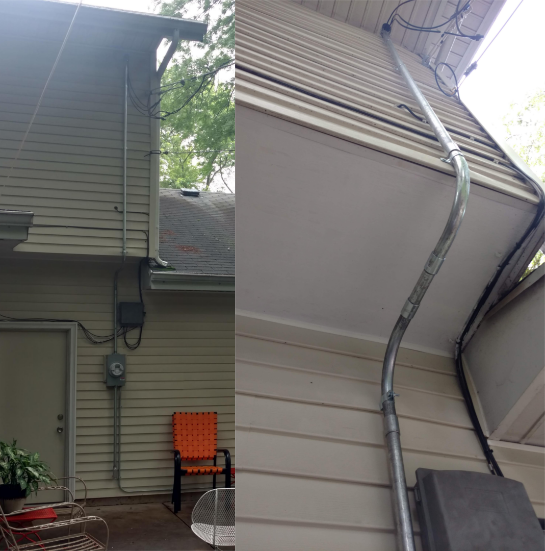 New service install on house.